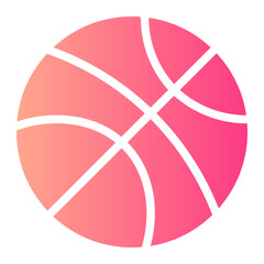 basketball gradient icon
