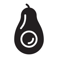avocado glyph icon
