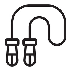 skipping rope line icon