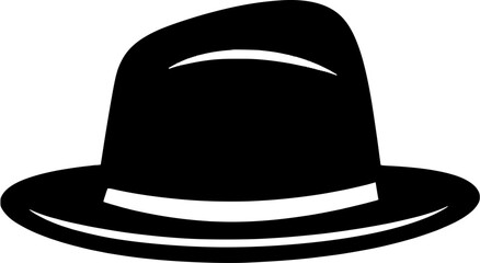 Hand-drawn Traveling Panama Man Hat Vintage Outline Icon