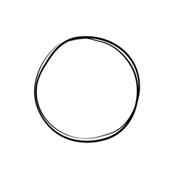 Hand Drawn Circle line Sketch set