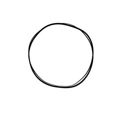 Hand Drawn Circle line Sketch set