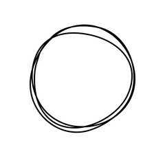 Hand Drawn Circle line Sketch set