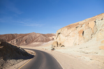 Road through Death Valley National Park, California