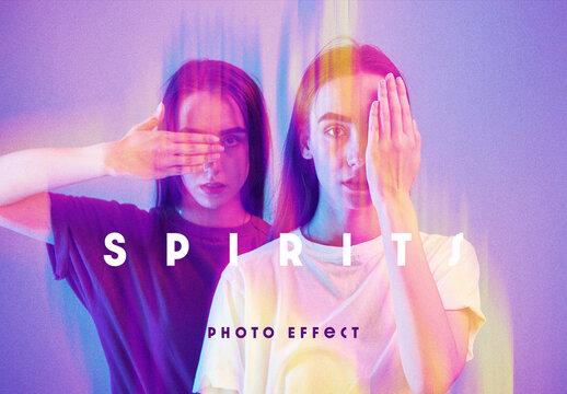 Magic Spirit Photo Effect Mockup