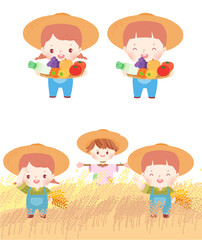 a young farmer in autumn