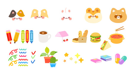 Cute character stickers