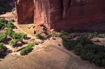 aerial view of the Canyon De Chelly, Arizona (USA)