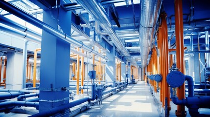 Fototapeta premium Planning of water and electrical lines