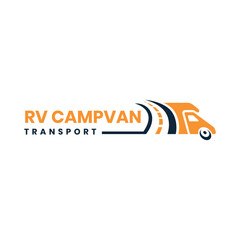 Recreational vehicle Transport Logo design creative and modern concept - obrazy, fototapety, plakaty