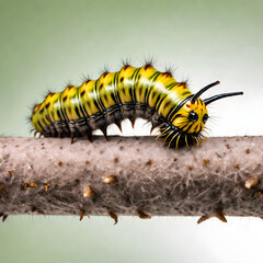 caterpillar isolated on white background
