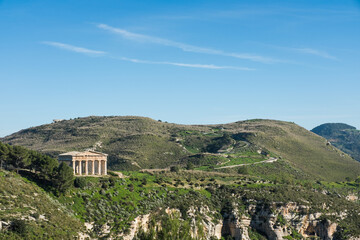 Segesta temple with landscape