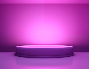 purple product stage, product podium, product podium with spotlight