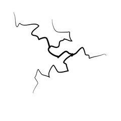 Hand Drawn cracked surface illustration