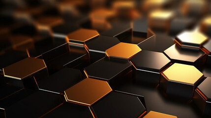 Hexagons Design: Abstract Background for Modern Science and Cosmetic Branding