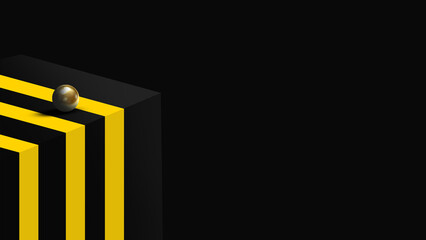 3d render of an door