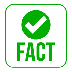 Fact Logo concept on a Transparent Background
