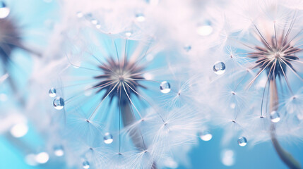 Dandelion Macro Photography: Abstract Flower Seeds Closeup