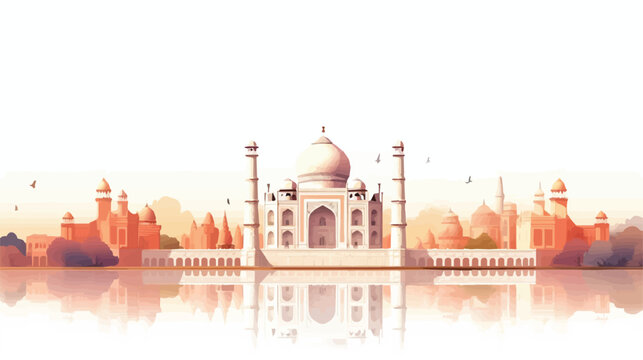 BeautifulTaj Mahal image, India travel concept.