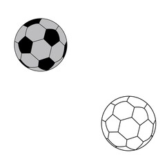 Football Vector Illustration  colourful  Line Art