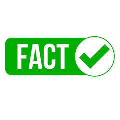 Fact Logo concept on a Transparent Background
