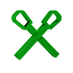Green Burning match with fire icon isolated on transparent background. Match with fire. Matches sign.