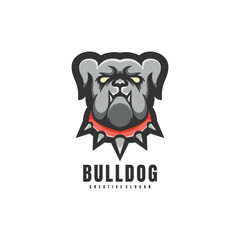 Illustration Head Bulldog Mascot Logo