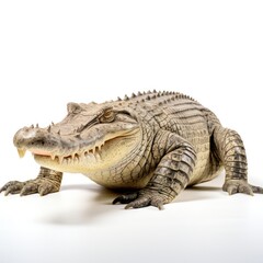 Fototapeta premium crocodile isolated on white background
