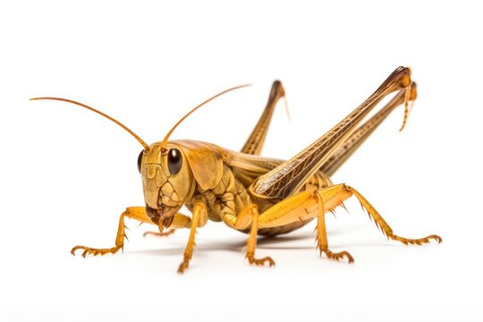 locust isolated on white background