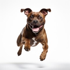 american staffordshire terrier jump