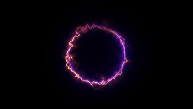 neon fire ring, saber frame