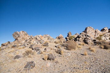 Fototapeta na wymiar Rock formations at Death Valley National Park, California