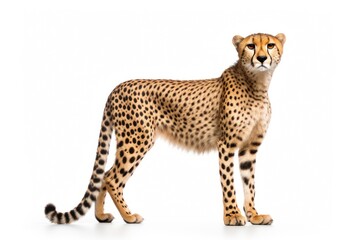 leopard in front of a white background - Powered by Adobe