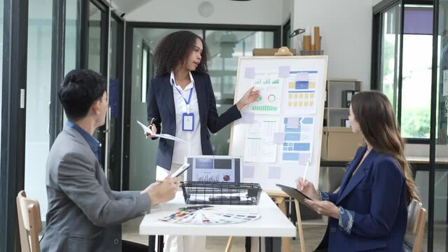 ux developers and ui designers brainstorm prototype layouts for mobile web applications and development styles and screen layouts.4k