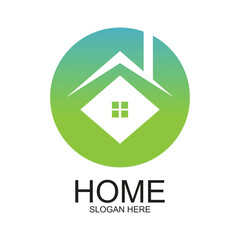 Home logo design simple concept Premium Vector
