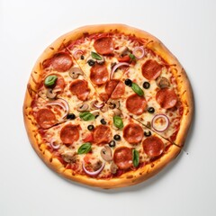 pizza isolated on white