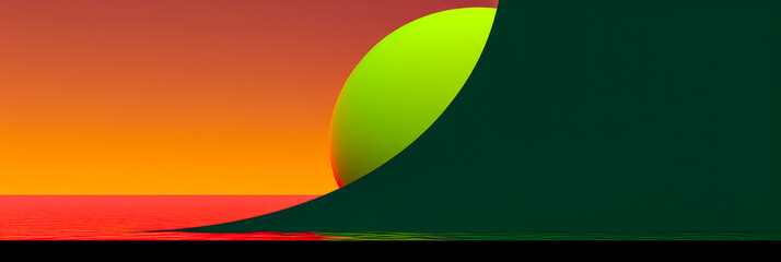 Bunte 3D Geometrische Formen als Mockup  oder Hintergrund für smarte Produkte. Generiert mit KI