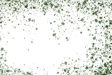 Background, texture and copy space, green dots and splashes.