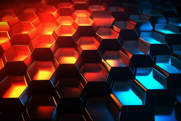 Abstract background with hexagones