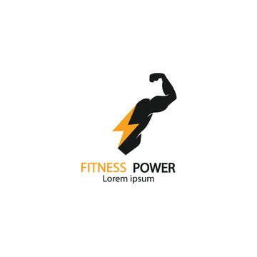 Fitness Gym logo design template, design for gym and fitness club, vector illustration