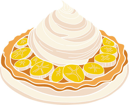recommend clip art: Freehand drawing of various pie.