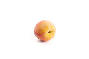 Peach isolated on white background..