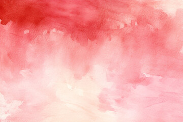 Abstract red watercolor texture with wet brush strokes for wallpaper design