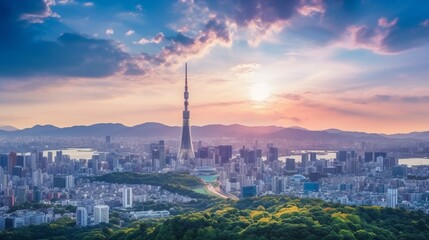 Fototapeta premium 4K time lapse Seoul's best landmarks are its traffic and cityscape. 