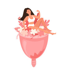 Menstrual Cup and Femininity Art