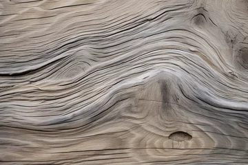 Foto op Aluminium Weathered driftwood texture with natural graining © SappiStudio