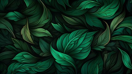 Abstract Background of Nature Pattern in emerald Colors. Minimal Wallpaper