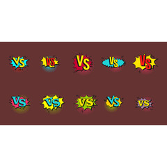 Fototapeta premium Comic Versus Icon