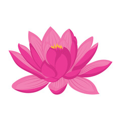 Isolated colored lotus flower Vector illustration