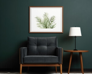 Modern Living Room in Green Colors